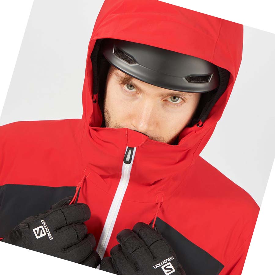 Chaquetas De Esquí Salomon HIGHLAND Hombre Rojos | MX 3344FDN